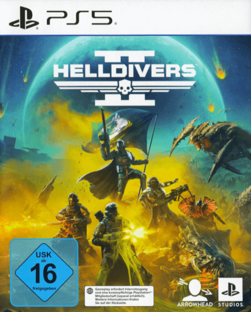 Helldivers II box art for Playstation 5